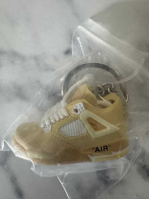 Nike Jordan 4 Keychain (Off White)