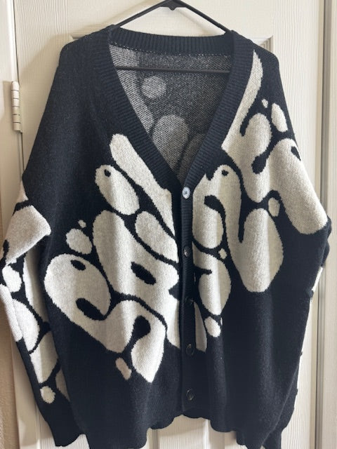 Spike Cardigan Sweater SIZE: XL